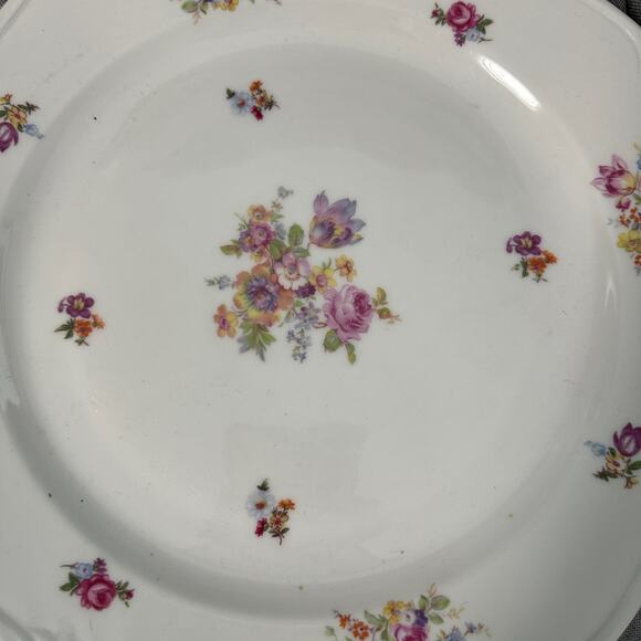 Reichenbach Bone China 12 Inch Serving Plate Floral Print Vintage - Picture 4 of 5